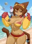2026 5_fingers :3 absurd_res anthro areola armor arms_bent artist_logo artist_name bangs beach bedroom_eyes big_areola big_breasts bikini bikini_pull bikini_top_pull biped black_whiskers blue_sky breasts brown_body brown_ears brown_eyebrows brown_fur brown_hair brown_tail chest_tuft closed_smile clothed clothed_anthro clothed_female clothing clothing_pull cloud collarbone curvy_figure cute_fangs day ears_back exposure_variation eyebrows eyelashes eyewear eyewear_on_head fangs felid feline female female_anthro fingers front_view fur gameoverse gauntlets glint glitch_productions gloves goggles goggles_on_head grey_areola grey_nipples hair handwear hi_res horizon hourglass_figure humanoid_hands iris kaboodle_(gameoverse) kit_bodega logo long_tail looking_at_viewer machine mammal monotone_hair mouth_closed multicolored_bikini multicolored_body multicolored_clothing multicolored_eyewear multicolored_fur multicolored_gloves multicolored_goggles multicolored_handwear multicolored_swimwear narrowed_eyes navel nipple_outline nipple_piercing nipple_ring nipples octorok one_breast_out one_fang outside partially_clothed partially_clothed_anthro partially_clothed_female piercing piercing_glint pinup pivoted_ears portrait pose presenting presenting_breasts public public_exposure pupils purple_nose raxel red_bikini red_clothing red_eyes red_eyewear red_gloves red_goggles red_handwear red_swimwear ring_piercing robot sea seaside seductive shaded short_hair sky small_waist smile smiling_at_viewer smirk smirking_at_viewer snaggle_tooth solo_focus square_eyes square_pupils standing swimwear swimwear_pull tail tan_body tan_fur tan_sclera tan_tuft teeth text thick_thighs three-quarter_portrait tuft two-piece_swimsuit two_tone_bikini_bottom two_tone_body two_tone_clothing two_tone_eyewear two_tone_fur two_tone_gloves two_tone_goggles two_tone_handwear water whiskers white_bikini white_bikini_top white_clothing white_swimwear white_text wide_hipped_anthro wide_hipped_female wide_hips yellow_bikini yellow_clothing yellow_eyewear yellow_gloves yellow_goggles yellow_handwear yellow_swimwear