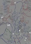 3_toes abdominal_bulge anal anal_vore anthro anthro_on_anthro anthro_pred anthro_prey anus balls bandai_namco belly big_belly big_butt big_tail biped bulge butt canid canine claws clothing dialogue digestion digimon digimon_(species) digital_drawing_(artwork) digital_media_(artwork) digitigrade disposal dominant duo english_text facesitting feces feet female female_pred forced fur genitals guide_lines head_first heart_symbol hi_res impmon licking long_tail looking_back lying male mammal markings melancholicmash motion_lines muffled narrowed_eyes nude on_back onomatopoeia oral oral_vore partially_inside paws penetration rear_view renamon simple_background sitting sitting_on_another size_difference sketch sketch_page small_prey smaller_anthro smile smothering soles sound_effects struggling swallowing tail talking_to_another text toes tongue tuft unwilling_prey vore vowelless vulva