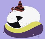 ambiguous_gender bandai_namco belly big_belly digimon digimon_(species) digital_media_(artwork) duo guilmon hi_res huge_belly humanoid hyper hyper_belly impmon overweight saphiros