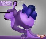 anthro areola arthropod balls big_balls big_breasts big_butt blue_body blue_fur breasts butt dialogue digital_media_(artwork) duo english_text female female_anthro freckles fur genitals grabbing gynomorph gynomorph/female hair hand_on_butt hi_res huge_balls huge_breasts huge_butt hyper hyper_balls hyper_breasts hyper_butt hyper_genitalia insect intersex intersex/female koni_(neomoth) larger_female lepidopteran long_neck long_tail male mammal moth nipples nude obese onomatopoeia overweight overweight_anthro penis purple_body purple_nipples purple_scales reptile scales scalie simple_background size_difference slithe_(sokoyo_owo) smile snake sokoyo_owo sound_effects speech_bubble squish tail text thick_thighs wide_hips