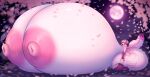 2026 anthro areola big_breasts big_butt breasts breasts_on_ground butt canid cherry_blossom colored digital_drawing_(artwork) digital_media_(artwork) erect_nipples female female_anthro flower fur hair hi_res huge_breasts huge_butt huge_hips huge_thighs hyper hyper_breasts hyper_butt hyper_thighs kneeling mammal markings moon multicolored_body nipples nude petals pink_areola pink_body pink_nipples plant prunus_(flower) shaded sherrabast solo tail thick_thighs white_body white_breasts white_fur wide_hips