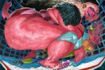 2026 3:2 accipitriform ankylosaurian anthro avian ball_slap barefoot beak big_butt bird blue_body bodily_fluids breasts butt clothed clothing cock_and_ball_torture crouching cum cumming_onto_feet demon digital_media_(artwork) digital_painting_(artwork) dinosaur dominant dominant_female dyna_soar dyna_soar_(dyna_soar) ear_piercing ear_ring eyelashes feathers feet female fighting_ring genital_fluids genital_torture hair handjob hi_res horn humiliation isobel_(dyna_soar) knee_pads larger_female male male/female nails ornithischian overweight overweight_female painting_(artwork) pattern_clothing penile piercing pink_body pink_feathers pink_hair prehistoric_species reptile ring_piercing scalie sex side_boob side_view signature size_difference slap striped_clothing stripes sweat tail tail_feathers talons teeth thyreophoran toes toothed_beak vulture vulture_demoness wrestler wrestling wrestling_clothing wrestling_singlet