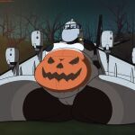 1:1 aeromorph aircraft airplane areola back_wings belly berkutmakesart big_belly big_breasts black_areola black_body black_nipples blue_eyes breasts charlie_(berkutmakesart) cockpit dark_areola dark_nipples digital_media_(artwork) female fin genitals halloween hi_res holidays jack-o'-lantern jet jet_engine kawasaki kawasaki_p-1 living_aircraft living_machine living_vehicle looking_at_viewer low-angle_view machine metallic_body navel night nipples non-mammal_nipples not_furry nude nude_female overweight overweight_female sky solo spread_legs spreading star starry_sky tail tail_fin thick_thighs vehicle vulva white_body wide_hips wings