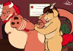 2026 5_fingers abelisaurid age_difference alternate_version_at_source anal anal_penetration annoyed anthro anthro_on_anthro anthro_penetrated anthro_penetrating anthro_penetrating_anthro arm_grab arm_tuft artist_name balls bareback beard belly big_balls biped black_markings bodily_fluids body_hair bovid brown_body brown_eyebrows brown_eyes brown_hair butt caprine carnotaurus certificate chair chest_fur colored daniel_(dinosaur) desk detachable_horn digital_drawing_(artwork) digital_media_(artwork) dinosaur dominant dominant_anthro dominant_male duo elbow_tuft english_text erection eyebrows facial_hair fingers flowerpot foreskin from_behind_position furniture genital_fluids genitals goat goatee hair hi_res horn humanoid_genitalia humanoid_penis inside kometkuma kometkuma_(oc) larger_male larger_sub leaf male male/male male_penetrated male_penetrating male_penetrating_male mammal markings mature_anthro mature_male multicolored_body multicolored_penis nipples nonbinary_(lore) nude nude_anthro nude_male office office_chair older_anthro older_male older_penetrated overweight overweight_anthro overweight_male penetration penile penile_penetration penis penis_in_ass penis_tip pink_nipples plant plant_pot prehistoric_species purple_eyes red_beard red_facial_hair red_hair reptile saurischian scalie sex short_tail signature simple_background size_difference slightly_chubby slightly_chubby_anthro slightly_chubby_male small_top_big_bottom smaller_male smile smirk standing standing_sex submissive submissive_anthro submissive_male table tail tail_tuft tan_balls tan_body tan_markings tan_penis text theropod thick_thighs tuft two_tone_body two_tone_penis unretracted_foreskin white_horn younger_anthro younger_dom_older_sub younger_male