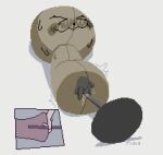 >_< ambiguous_gender animate_inanimate blush blush_lines bodily_fluids digital_media_(artwork) endacopia eyes_closed female female/ambiguous female_penetrated fingering hi_res internal lying mannequin not_furry on_back penetration pixel_(artwork) scribbly_(endacopia) solo_focus sweat sweatdrop thisismyaltngl