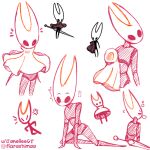 1:1 accident accidental_exposure angry anthro arthropod blush bottomless cloak clothed clothing clothing_lift confusion crawling cross-popping_vein digital_drawing_(artwork) digital_media_(artwork) embarrassed exclamation_point faunashima featureless_chest featureless_crotch female flat_chested front_view hi_res holding_object holding_weapon hollow_knight:_silksong hollow_knight_(franchise) hornet's_needle hornet_(hollow_knight) looking_at_viewer motion_lines narrowed_eyes nude onomatopoeia question_mark rear_view reference_image segmented_body shaking signature sitting sketch sleeping small_waist solo sound_effects spread_legs spreading standing stick_figure suggestive_pose surprised team_cherry text undressed undressing weapon wide_hips