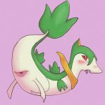absurd_res animal_genitalia blush blush_lines bodily_fluids butt cloaca female feral generation_5_pokemon genital_fluids genitals hi_res newdlz nintendo pokemon pokemon_(species) presenting presenting_hindquarters presenting_vulva rear_view scalie servine solo tongue tongue_out vaginal_fluids vulva wet