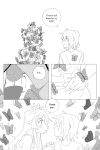 2025 2:3 absurd_res ambient_arthropod ambient_butterfly ambient_insect ambiguous_gender ambiguous_human anthro antlers biped clothed clothing comic deer deltarune dialogue digital_drawing_(artwork) digital_media_(artwork) duo english_text female female/ambiguous female_anthro goomyloid hair hi_res hooves horn human kris_dreemurr long_hair mammal monochrome new_world_deer noelle_holiday nonbinary_(lore) short_hair speech_bubble symbolism text undertale_(series) unguligrade weird_route