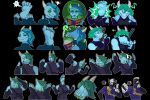 3:2 anthro bungie celdwyn destiny_(series) destiny_2 dragon eureka exo feet female fetishame foot_hands foot_head group hi_res katana machine magic male melee_weapon mythological_creature mythological_scalie mythology robot scalie sorcery sword transformation trio weapon witchcraft