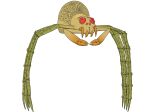 2017 8_legs abdomen_markings alpha_channel arachnid arthropod arthropod_abdomen cel_shading colored digital_drawing_(artwork) digital_media_(artwork) empty_eyes english_description fangs female female_(lore) female_feral feral full-length_portrait green_legs green_markings hi_res king_kong_(series) light lighting long_legs markings mother_longlegs multicolored_body nude nude_ambiguous orange_teeth pincers portrait red_sclera shaded simple_background solo standing tan_body teeth thekingofscares transparent_background
