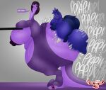 anthro areola arthropod balls big_balls big_breasts big_butt big_penis breasts butt dialogue digital_media_(artwork) duo english_text female female_anthro from_behind_position fur genitals gynomorph hair hi_res huge_balls huge_breasts huge_butt huge_penis hyper hyper_balls hyper_butt hyper_genitalia hyper_penis insect intersex koni_(neomoth) larger_female lepidopteran long_neck male mammal moth nipples nude onomatopoeia penetration penis profanity purple_body purple_eyes purple_nipples purple_scales reptile scales scalie sex simple_background size_difference slithe_(sokoyo_owo) snake sokoyo_owo sound_effects speech_bubble tail text thick_thighs wide_hips