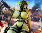 3d_(artwork) absurd_res alternate_species alternative_fashion ammunition apocalypse belt bexx big_breasts blue_background bodily_fluids bottomwear breasts camo camo_clothing camo_print city city_background cityscape cleavage clothed clothing collar detailed_background digital_media_(artwork) electronic_arts elemental_creature erect_nipples eyelashes eyeshadow female flora_fauna freckles goth green_body green_hair gun hair hi_res highleg highleg_panties highleg_underwear huge_breasts humanoid leaf leaf_hair makeup midriff mixedtoofer muscular muscular_female navel navel_piercing nipple_piercing nipples not_furry open_mouth panties pattern_bottomwear pattern_clothing pattern_shorts peashooter_(pvz) piercing pinup plant plant_hair plant_pot plants_vs._zombies popcap_games pose pseudo_hair punk ranged_weapon seductive shirt shorts simple_background siphon_(anatomy) solo spiked_collar spikes straps sweat sweatdrop thick_thighs thong toofer topwear undead underwear weapon yellow_eyes zombie