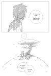 2025 2:3 absurd_res ambiguous_gender ambiguous_human anthro antlers biped clothed clothing comic deer deltarune dialogue digital_drawing_(artwork) digital_media_(artwork) duo english_text female female/ambiguous female_anthro goomyloid hair hi_res hooves horn human kris_dreemurr long_hair mammal monochrome new_world_deer noelle_holiday nonbinary_(lore) short_hair speech_bubble text undertale_(series) unguligrade weird_route