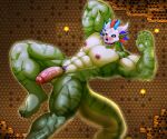 567wzh abs anthro balls biceps big_muscles big_pecs bone bone_mask genitals hi_res huge_pecs lihzahrd lizard lizardman male mask muscular muscular_anthro muscular_male nipples non-mammal_nipples nude pecs penis reptile scalie skull skull_mask solo striped_body striped_skin stripes tail terraria witch_doctor_(terraria)