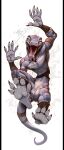 anthro bodily_fluids claws feet foot_focus gecko hi_res kredri lizard looking_at_viewer male nude paws reptile saliva saliva_on_tongue scalie smile soles solo tail teeth toes tongue