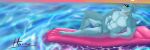 3:1 abs absurd_res anthro aquatic balls biceps big_balls big_penis eyewear fin fish genitals gills harnu_art hi_res male muscular muscular_male nude pecs penis shark solo sun sunglasses swimming_pool thick_thighs