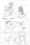 2025 2:3 absurd_res ambiguous_gender ambiguous_human anthro antlers biped clothed clothing comic deer deltarune dialogue digital_drawing_(artwork) digital_media_(artwork) duo english_text female female/ambiguous female_anthro goomyloid hair hi_res hooves horn human kris_dreemurr long_hair mammal monochrome new_world_deer noelle_holiday nonbinary_(lore) short_hair speech_bubble text undertale_(series) unguligrade weird_route