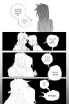 2025 2:3 absurd_res ambiguous_gender ambiguous_human anthro antlers biped clothed clothing comic deer deltarune dialogue digital_drawing_(artwork) digital_media_(artwork) duo english_text female female/ambiguous female_anthro goomyloid hair hi_res hooves horn human kris_dreemurr long_hair mammal melting merging monochrome new_world_deer noelle_holiday nonbinary_(lore) short_hair snowgrave speech_bubble text undertale_(series) unguligrade weird_route