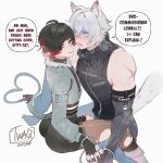 1:1 2026 animal_ears animal_humanoid big_butt black_ears black_hair blush butt cat_humanoid crossgender dialogue duo english_text erection felid felid_humanoid feline feline_humanoid femboy ftm_crossgender genitals grey_ears grey_hair hair hi_res humanoid humanoid_genitalia humanoid_on_humanoid humanoid_penis inner_ear_fluff jane_doe_(zenless_zone_zero) john_doe_(scopeophilia) male male/male mammal mammal_humanoid mihoyo murid murid_humanoid murine murine_humanoid penis pink_inner_ear rat_humanoid rodent rodent_humanoid seth_lowell speech_bubble tail tailed_humanoid text thiccwithaq thiren tuft white_inner_ear_fluff zenless_zone_zero