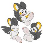 2026 3_fingers anthro archived_source balls beady_eyes big_balls big_penis biped black_eyes cheek_spots digital_drawing_(artwork) digital_media_(artwork) emolga erection eyes_closed featureless_feet feet fingers foreskin generation_5_pokemon genitals glans glistening glistening_eyes gooneet grey_body hand_on_penis hands_on_hips huge_balls huge_penis humanoid_genitalia humanoid_penis hyper hyper_balls hyper_genitalia hyper_penis leaning leaning_backward male membrane_(anatomy) mouth_closed multicolored_body multiple_images multiple_poses nintendo open_mouth open_smile partially_retracted_foreskin patagium penis pink_glans pokemon pokemon_(species) pose semi-anthro shaded simple_background simple_shading small_but_hung smile solo standing tail touching_penis white_background white_body yellow_body