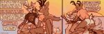 2026 anthro antlers balls biped bottomless bottomless_anthro bottomless_male brown_body brown_fur canid canine canis cantio_(lawyerdog) clothed clothing comic coyote deer dialogue digital_media_(artwork) duo ear_twitch english_text flaccid foreskin fur genital_raphe genitals hi_res horn humanoid_genitalia humanoid_penis humor lawyerdog male male/male mammal multicolored_body multicolored_fur panko_(lawyerdog) penis profanity raphe_(anatomy) scrotal_raphe shirt shirt_only speech_bubble t-shirt t-shirt_on_long_sleeve t-shirt_only tan_body tan_fur text text_on_clothing text_on_shirt text_on_topwear topwear topwear_only url white_body white_fur