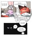 3_toes absurd_res anthro bed bottomwear brown_body brown_fur butterfish8199 canid canine chinese_text clothed clothing comic cross-popping_vein dialogue disney duo english_text european_rabbit eyebrows eyelashes feet female fingers fox fur furniture grey_body grey_fur heart_symbol hi_res inside judy_hopps lagomorph leporid long_ears lying male mammal motion_lines multicolored_body multicolored_fur narrowed_eyes nick_wilde on_bed on_front open_mouth orange_body orange_fur oryctolagus pajamas pink_body pink_skin rabbit red_fox shirt sitting tank_top teeth text toes tongue topwear true_fox white_body white_fur zootopia