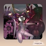1:1 anus arthropod balls big_balls black_body bodily_fluids butt claws cold-blooded-twilight deltarune empty_eyes equid equine fat_mons female feral friendship_is_magic generation_5_pokemon genital_fluids genitals glistening glistening_body glowing glowing_eyes grand_mother_silk group hasbro hi_res hollow_knight:_silksong hollow_knight_(franchise) humanoid innie_vulva insect looking_back male male/female mammal mantis mantis_(deltarune) multicolored_body my_little_pony nintendo pal_(species) palworld pink_body plump_labia pocketpair pokemon pokemon_(species) presenting presenting_partner puffy_anus quadruped queen_chrysalis_(mlp) rear_view red_body scolipede spread_anus spread_legs spreading sweat tail tarantriss team_cherry thick_thighs undertale_(series) vaginal_fluids vulva white_body