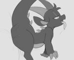 2026 4_fingers abdominal_bulge absurd_res alternate_color ambiguous_gender ambiguous_penetration anthro arched_back arm_tuft arteficialtrees belly big_belly big_butt big_tail black_and_white black_body black_fur black_scales blissful_mouth bodily_fluids bubble_butt butt butt_press butt_slam butt_squish chikn_nuggit claws curved_ears dildo dildo_insertion dragon drooling elbow_tuft fangs fingers flat_chested forked_tongue fur fwench_fwy_(chikn_nuggit) half-closed_eyes head_tuft hi_res horn huge_butt leaning leaning_backward leaning_on_wall long_ears long_tongue masturbation monochrome mythological_creature mythological_scalie mythology narrowed_eyes nude nude_anthro penetration pupils saliva scales scalie sex sex_toy sex_toy_insertion simple_background slit_pupils solo spikes spikes_(anatomy) squish sweat sweatdrop tail teeth thick_tail thick_thighs tongue tongue_out tuft white_background wide_hips