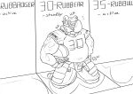absurd_res anthro bear clothing collar drone english_text football_gear football_helmet football_jersey football_player hi_res jockstrap_on_face jockstrap_sniffing kneeling latex latex_clothing latex_mask male mammal mask monochrome null_bulge plaguedobsession sketch solo text