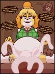 animal_crossing anthro balls bedroom_eyes big_balls bodily_fluids border breasts brother_(lore) brother_and_sister_(lore) canid clothing cum cum_in_vagina cum_inflation cum_inside dialogue digby_(animal_crossing) dirty_talk duo english_text euphorica excessive_cum excessive_genital_fluids female female_penetrated genital_fluids genitals glorp hi_res incest_(lore) inflation isabelle_(animal_crossing) legwear looking_down male male/female mammal narrowed_eyes nintendo penetration pump_(sound_effect) red_border seductive sex sibling_(lore) sister_(lore) spread_legs spreading text thigh_highs twincest_(lore) twins_(lore) vaginal vaginal_penetration