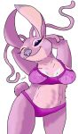 2024 alien alpha_channel angel_(lilo_and_stitch) antennae_(anatomy) antennae_markings anthro anthrofied bra breasts clothing disney ear_markings eggxecution experiment_(lilo_and_stitch) eyelashes female fur hi_res lilo_and_stitch long_antennae looking_at_viewer markings nipple_outline one_eye_closed onomatopoeia pink_body pink_fur purple_clothing purple_eyes purple_markings purple_nose short_tail simple_background smile smiling_at_viewer solo sound_effects tail text torn_clothing transparent_background underwear white_markings wink winking_at_viewer