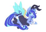 2025 belly big_belly blue_body blue_eyes blue_fur blue_hair blue_highlights blue_tail blue_wings bodily_fluids bunny_costume chest_tuft closed_smile clothing costume cuffs_(clothing) digital_drawing_(artwork) digital_media_(artwork) egg equid equine fake_ears fake_rabbit_ears fan_character female female_feral feral flat_colors floating_wings fur fur_tuft genital_fluids hair hasbro hi_res highlights_(coloring) hooves horn legwear leotard lunargent mammal monotone_body monotone_fur mouth_closed multicolored_hair my_little_pony mythological_creature mythological_equine mythology oviposition pregnant pregnant_female pregnant_feral quadruped short_hair side_view simple_background smile solo starfeather_(starfeather233) stockings tail tuft two_tone_hair unguligrade unicorn unusual_anatomy unusual_wings vaginal_fluids vaginal_oviposition white_background wings