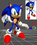 anthro blue_body blue_ears blue_quills blue_tail clothing countershading eulipotyphlan footwear gloves green_eyes grin handwear hedgehog hi_res kolsan male mammal multicolored_clothing multicolored_footwear multicolored_shoes pupils red_clothing red_footwear red_shoes reference_image sega shoes smile solo sonic_the_hedgehog sonic_the_hedgehog_(series) style_emulation tail tan_body tan_countershading tan_inner_ear tan_skin teeth teeth_showing two_tone_clothing two_tone_footwear two_tone_shoes white_clothing white_footwear white_gloves white_handwear white_shoes