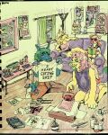 4:5 ambiguous_gender ambiguous_species anthro apartment big_breasts big_ears big_feet big_nipples blonde_hair blue_body bong book bottomwear breasts calendar calendar_pinup clothed clothed_anthro clothed_female clothed_male clothing crafts_(artwork) cut_off_tail digital_drawing_(artwork) digital_media_(artwork) doll dreamworks drugs equid equine excited expressions eyewear feet felid feline female female_anthro floppy_ears freddie_(wwormguts) froople_(totalstinker) glasses green_eyes green_hair group hair hanging_out hi_res hooves horse lamp laugh lava_lamp looking_at_another male male_anthro mammal marijuana messy_room multicolored_hair nipples party patched_clothing paws peanut_gallery_(totalstinker) pony poster profanity reading reading_book seaweed_(totalstinker) shirt short_tail shorts small_breasts t-shirt t-shirt_design tail tongue tongue_out topwear traditional_media_(artwork) troll_doll trolls_(dreamworks) underwear unknown_species wwormguts yellow_body