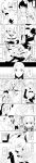  2boys 2girls absurdres alchemist_(sekaiju) alchemist_4_(sekaiju) anger_vein arm_belt bandaid bandaid_on_cheek bandaid_on_face belt belt_buckle breasts buckle chain clenched_teeth commentary_request crying crying_with_eyes_open dark_hunter_(sekaiju) dark_hunter_3 fur-trimmed_jacket fur_trim greyscale hair_between_eyes highres jacket masochism medic_(sekaiju) medic_2_(sekaiju) monochrome multiple_boys multiple_girls navel open_mouth punching reverse_ryona saliva saliva_on_hand sekaiju_no_meikyuu sekaiju_no_meikyuu_1 short_hair speech_bubble stomach_punch suno_(imydream) sweat swordsman_(sekaiju) swordsman_1_(sekaiju) tall_image tears teeth translation_request upper_teeth_only 