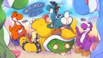 16:9 4k absurd_res anal anus armband balls blue_body blue_eyes blue_shell blue_yoshi blush blush_lines bodily_fluids bowser bracelet butt cum cum_in_ass cum_inside dinosaur dragon ejaculation genital_fluids genitals gold_(metal) gold_bracelet gold_jewelry green_body green_shell green_yoshi group group_sex heart_eyes heart_symbol hi_res holding_penis impregnation_attempt jewelry koopa lapatte larger_penetrated larger_sub legs_up long_tongue looking_pleasured lying male male/male male_penetrated male_penetrating male_penetrating_male mario_bros masturbation mythological_creature mythological_scalie mythology nintendo on_back open_mouth oral orange_body orange_yoshi orgasm penetration penile penile_masturbation penis precum precum_bead precum_while_penetrated prehistoric_species public public_sex purple_body purple_eyes purple_yoshi raised_tail reptile scalie sex shell size_difference small_top_big_bottom spiked_armband spiked_bracelet spiked_glans spikes spread_butt spreading submissive tail tail_motion tailwag tongue tongue_out tonguejob tremble_spikes trembling_for_pleasure valor_(nevos) widescreen yoshi