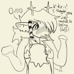 alternative_fashion ambiguous_gender anthro blush blush_lines breast_grab breasts clothing december_holiday deer deltarune dialogue duo emoticon english_text facial_piercing female female/ambiguous fluffy grope hand_on_breast human kris_dreemurr mammal multiple_piercings nonbinary_(lore) nose_piercing piercing questionable_consent scene_(fashion) septum_piercing shirt sketch tank_top text topwear undertale_(series) v3nomdr3nch