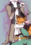 anthro ball_grab balls big_balls big_penis bodily_fluids breasts bulge canid canine canis clothed clothing cum digital_media_(artwork) duo embarrassed epic_games erection fennix_(fortnite) fortnite fox fur genital_fluids genitals gesture hair hand_gesture hi_res huge_balls huge_penis humanoid_genitalia humanoid_penis leaking_precum lobo_guarana male male/male mammal orange_body orange_fur penis penis_grab_under_briefs pointing pointing_at_penis portuguese_text precum red_fox simple_background tail text throbbing throbbing_bulge throbbing_penis tongue true_fox wendell_(fortnite) white_body white_fur wolf
