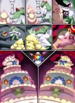 2026 absurd_res alcremie belly big_belly bodily_fluids comic crying female feral generation_3_pokemon generation_8_pokemon gigantamax_alcremie gigantamax_pokemon green_hair group hair hi_res huge_belly hyper hyper_belly kirlia lemon_cream_alcremie love_sweet_alcremie morbidly_obese nintendo obese overweight pokemon pokemon_(species) red_eyes ruby_swirl_alcremie seviper shweetmagnet star_sweet_alcremie tears zangoose