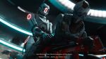 16:9 3d_(artwork) 4k absurd_res alien bioware digital_media_(artwork) duo electronic_arts english_text female hi_res machine mass_effect pec4kin robot solana_vakarian text turian widescreen