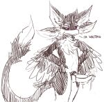 2026 3_fingers 4_ears animal_genitalia animal_penis annoyed anthro avali avian big_penis big_tail biped bird black_body black_feathers black_fur black_sclera bodily_fluids chest_tuft claws colored colored_sketch countershading dialogue digital_drawing_(artwork) digital_media_(artwork) disappointed dripping emanata english_text erection feathered_wings feathers finger_claws fingers fluffy fluffy_chest fur fyr_(fenrir784) genital_fluids genital_slit genitals guide_lines hair half-closed_eyes hand_on_hip hands_on_hips hi_res knot knotted_penis knotted_tapering_penis leaking leaking_precum long_tail looking_at_viewer male male_anthro maleherm_(lore) monochrome motion_lines multi_ear multicolored_body narrowed_eyes nenomita nude nude_anthro nude_male penis portrait precum precum_drip precum_on_penis precum_string purple_eyes simple_background sketch solo spot_color standing tail talking_to_viewer tapering_penis text three-quarter_portrait throbbing throbbing_penis tuft tufted_fur waiting white_background white_body white_feathers white_fur winged_arms wings