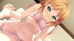  blush bra breasts censored game_cg green_eyes kantoku minagawa_yuuhi nipples orange_hair sex underwear your_diary 