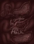 belly bodily_fluids canid canine digestion digestion_noises digestion_sequence duo feral gore graphic_digestion hi_res internal lemondeer male mammal mordecai_(lemondeer) oral_vore organs stomach stomach_acid text vore