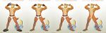 abs absurd_res anthro areola athletic athletic_anthro athletic_male backsack balls biceps big_bulge biped blonde_hair body_hair brown_areola brown_body brown_eyes bulge casual_exposure casual_nudity chest_hair claws clothing countershade_face countershade_hands countershade_neck countershade_tail countershade_torso countershading digital_media_(artwork) ear_piercing ear_ring english_text finger_claws fingers flaccid flexing flexing_bicep flexing_both_biceps flexing_muscles footwear footwear_only full-length_portrait game_boy game_boy_color game_boy_family generation_8_pokemon genitals gloves grin hair handwear hi_res hotsatyr huge_bulge humanoid_genitalia humanoid_hands male mammal mostly_nude mostly_nude_anthro mostly_nude_male multicolored_body muscular mustelid nintendo otter otter_tail pecs penis piercing plantigrade pokemon pokemon_(species) portrait red_clothing red_gloves red_handwear ring_piercing shoes shoes_only simple_background slim slim_anthro slim_male slippers small_balls smile sobble solo tail tan_balls tan_body tan_countershading text tight_balls two_tone_body underwear url whiskers white_claws white_sclera
