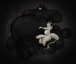 5_fingers anonymous_artist anthro areola balls belly big_belly big_butt big_moobs big_penis black_areola black_balls black_body black_claws black_fur black_nipples black_penis butt claws darkner deltarune digital_media_(artwork) domestic_cat dragon duo erection eyewear felid feline felis fingers flaccid foreskin friend_(deltarune) fur furred_dragon furred_scalie genitals glasses heterochromia hi_res huge_belly huge_butt huge_moobs huge_penis hugging_belly humanoid_genitalia humanoid_penis hyper hyper_belly hyper_butt hyper_genitalia hyper_penis larger_anthro larger_male male male/male mammal moobs musky_balls mythological_creature mythological_scalie mythology nipples nude nude_anthro nude_male overweight overweight_anthro overweight_male penis pink_eyes scalie size_difference smaller_anthro smaller_male smile smiley_face smiling_at_another todd_(sad_tomato) undertale_(series) white_balls white_penis