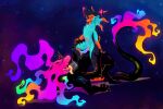 2026 3:2 anal anal_penetration animal_genitalia anthro aquatic aquatic_dragon bioluminescence black_teeth bodily_fluids breath colorful_body cowgirl_position crown detailed digital_drawing_(artwork) digital_media_(artwork) dragon dripping duo enjoying erection from_front_position genital_fluids genital_slit genitals glowing grabbing hand_on_leg hand_on_thigh headgear hi_res kaydelas leg_grab looking_at_another looking_pleasured lying male male/male male_penetrated male_penetrating male_penetrating_male mythological_creature mythological_scalie mythology nami_(zipper_7z) nude on_back on_bottom on_top open_mouth open_smile panting penetration penile penis precum reptile scalie sex sitting sitting_on_another size_difference smile smiling_at_another smoke space spread_legs spreading star tail tapering_penis teeth tongue tongue_out zipper_7z