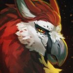 1:1 accipitrid accipitriform avian beak bearded_vulture bird feathered_crest feathers feral gavin_stien head_crest hi_res long_ears looking_at_viewer male old_world_vulture portrait rosemary02 smile solo vulture