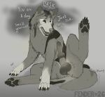 absurd_res animal_genitalia animal_penis anus balls black_body black_fur black_pawpads bodily_fluids breath canid canine canine_genitalia canine_penis canis domestic_dog fender_arts feral fur furless_snout genitals greyscale hi_res human_to_feral knot knotted_penis male mammal monochrome musk pawpads penis pop_(sound_effect) saliva saliva_on_penis saliva_string simple_background sniffing solo species_transformation tail tail_motion text transformation