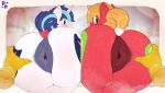 absurd_res anus big_anus big_butt big_macintosh_(mlp) blonde_hair blonde_mane blue_eyes blue_hair blue_mane blue_tail blush blush_lines bodily_fluids butt earth_pony equid equine feral floating_hands friendship_is_magic fur green_eyes group hair hand_on_butt hasbro hi_res horn horse looking_back male male/male mammal mane my_little_pony mythological_creature mythological_equine mythology offscreen_character offscreen_male pony pony_dreaming presenting presenting_anus presenting_hindquarters puffy_anus raised_tail rear_view red_body red_fur shining_armor_(mlp) spread_anus spread_butt spreading sweat sweaty_butt tail tail_wraps trio unicorn white_body white_fur wraps yellow_tail