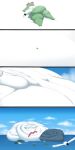 1:2 2025 absurd_res belly big_belly blue_sky comic feral fur generation_3_pokemon gigantamax_pokemon group hi_res huge_belly hyper hyper_belly kirlia morbidly_obese nintendo obese outside overweight pokemon pokemon_(species) sea seviper shweetmagnet sky water white_body white_fur wingull zangoose
